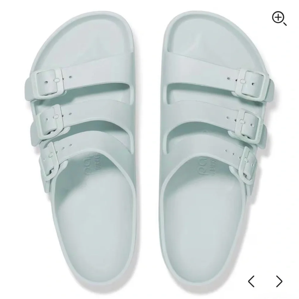 Birkenstock Florida Flex Platform Triple Strap Sandals Surf Green Size 38 (7.5) - Picture 4 of 14